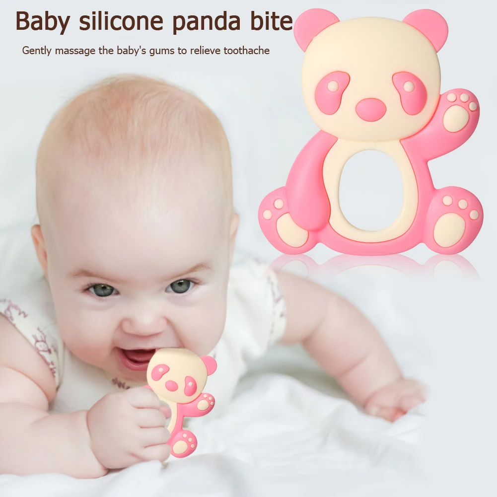 Baby Silicone Teethers Durable Cartoon Animals Panda BPA Free Teething Necklace Pendant Infant Chew Toys Supplies 
Baby Silicone Teethers Durable Cartoon Animals Panda BPA Free Teething Necklace Pendant Infant Chew Toys Supplies