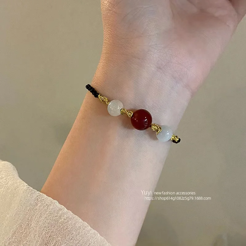 2023 Red Agate Opal Handwoven Bracelet INS Small Design Sense High Grade Couple Jewelry
2023 Red Agate Opal Handwoven Bracelet INS Small Design Sense High Grade Couple Jewelry