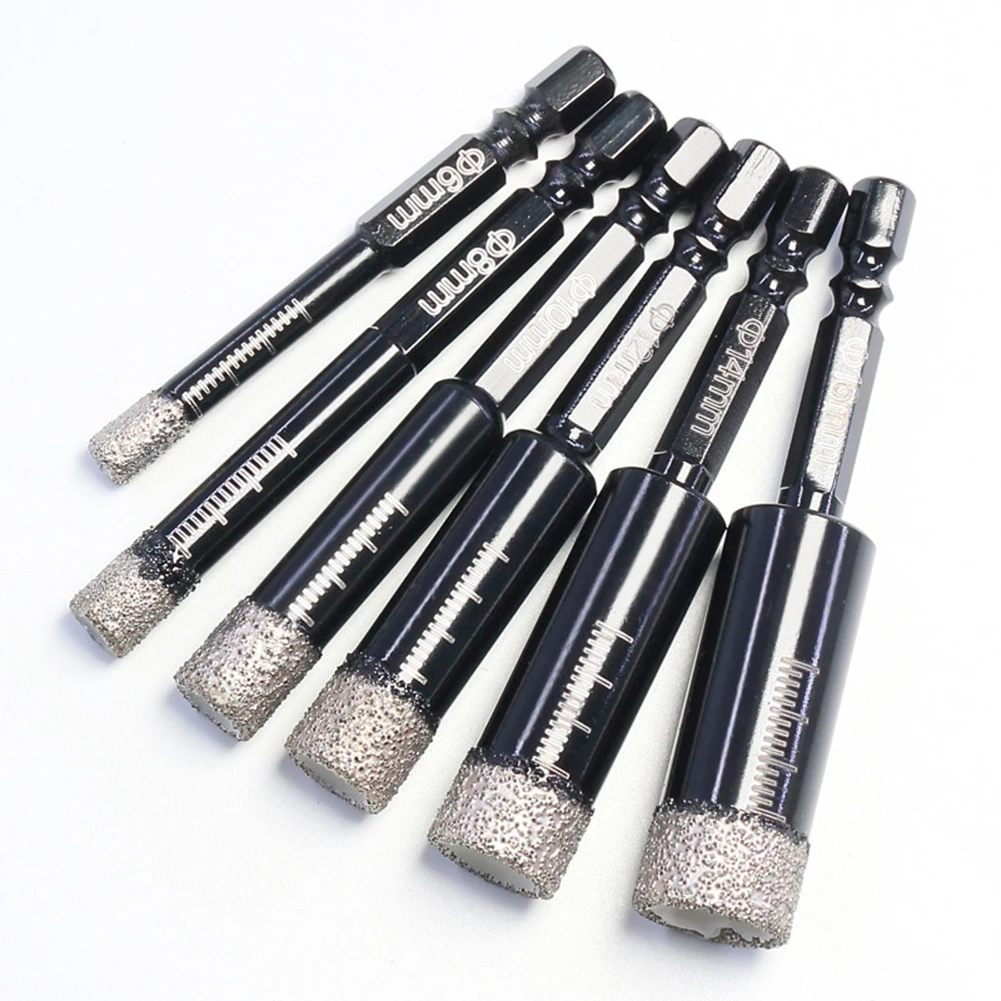 1/4/5pcs 6/8/10/12mm Vaccum Brazed Diamond Dry Drill Bits Dry Drill Bits Hole Saw Cutter For Granite Marble Ceramic Tile Glass
1/4/5pcs 6/8/10/12mm Vaccum Brazed Diamond Dry Drill Bits Dry Drill Bits Hole Saw Cutter For Granite Marble Ceramic Tile Glass