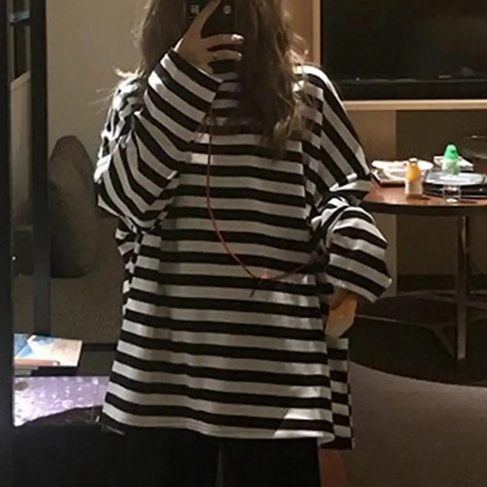Tee Shirt Trendy Elastic Crew Neck College Style Spring Autumn Oversized Tops Daily Clothing Women Blouse Pullover Blouse
Tee Shirt Trendy Elastic Crew Neck College Style Spring Autumn Oversized Tops Daily Clothing Women Blouse Pullover Blouse