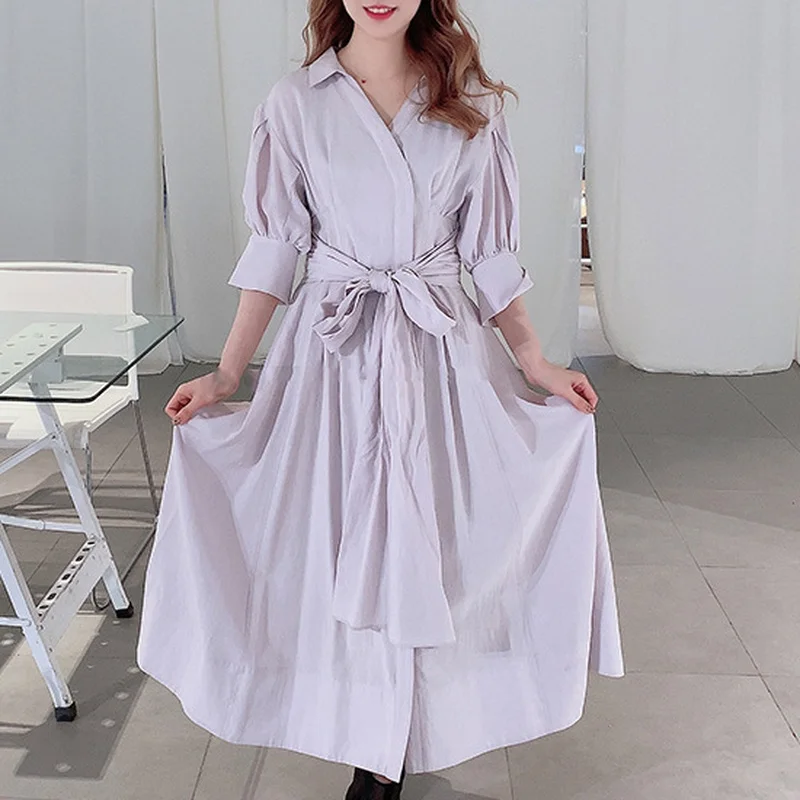 CINESSD V Neck Puff Sleeve Slim Drawstring Shirt Vestidos Japan Style Temperament Dresses 2022 Spring Summer Women Clothing
CINESSD V Neck Puff Sleeve Slim Drawstring Shirt Vestidos Japan Style Temperament Dresses 2022 Spring Summer Women Clothing