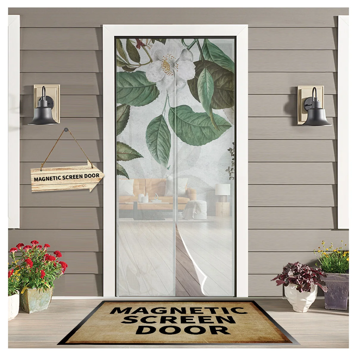 Camellia Plant Simple Retro Magnetic Mosquito Screen Door Curtain Anti Insect Door Mesh Automatic Closing Kitchen Curtain Panels
Camellia Plant Simple Retro Magnetic Mosquito Screen Door Curtain Anti Insect Door Mesh Automatic Closing Kitchen Curtain Panels