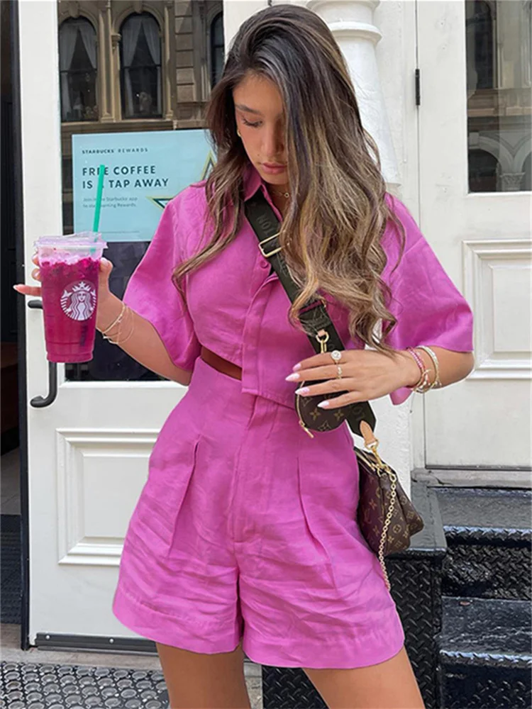 2022 Summer Women's Short Top Irregular Shorts Temperament Fashion Cotton Hemp Casual Shorts Set Summer 2 Piece Outfit Blouses
2022 Summer Women's Short Top Irregular Shorts Temperament Fashion Cotton Hemp Casual Shorts Set Summer 2 Piece Outfit Blouses