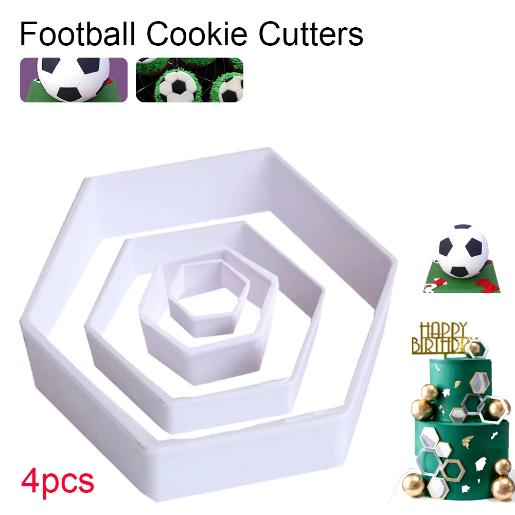 4 Pcs Cookie Cutter Plastic Bakeware Fondant Cake Mold Football Clouds Shape Cake Tools Cake Decoration Kitchen Accessories
4 Pcs Cookie Cutter Plastic Bakeware Fondant Cake Mold Football Clouds Shape Cake Tools Cake Decoration Kitchen Accessories