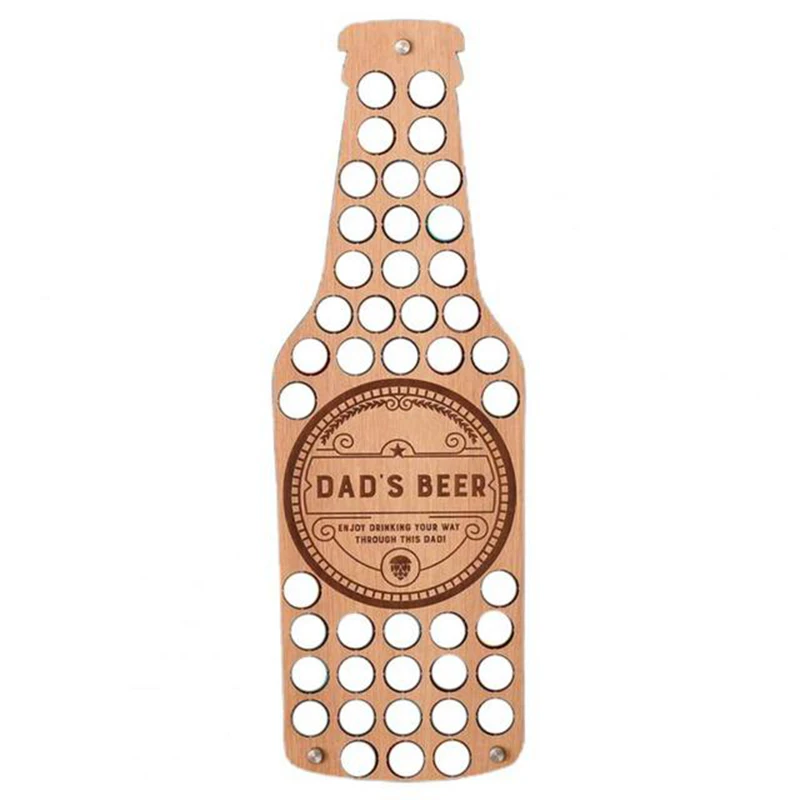 

Кепка для бутылки вина "папа", демонстрационная карта, держатель для коллекции пива, уникальный дизайн, подарок на день отца, кепка для бутыл...