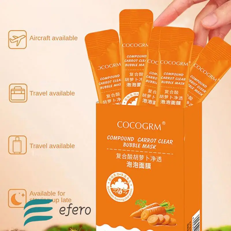 Moisturizing Complex Acid Carotene Deep Cleaning Foam Mask Skin Care Facial Mask No-clean Independent Packaging
Moisturizing Complex Acid Carotene Deep Cleaning Foam Mask Skin Care Facial Mask No-clean Independent Packaging