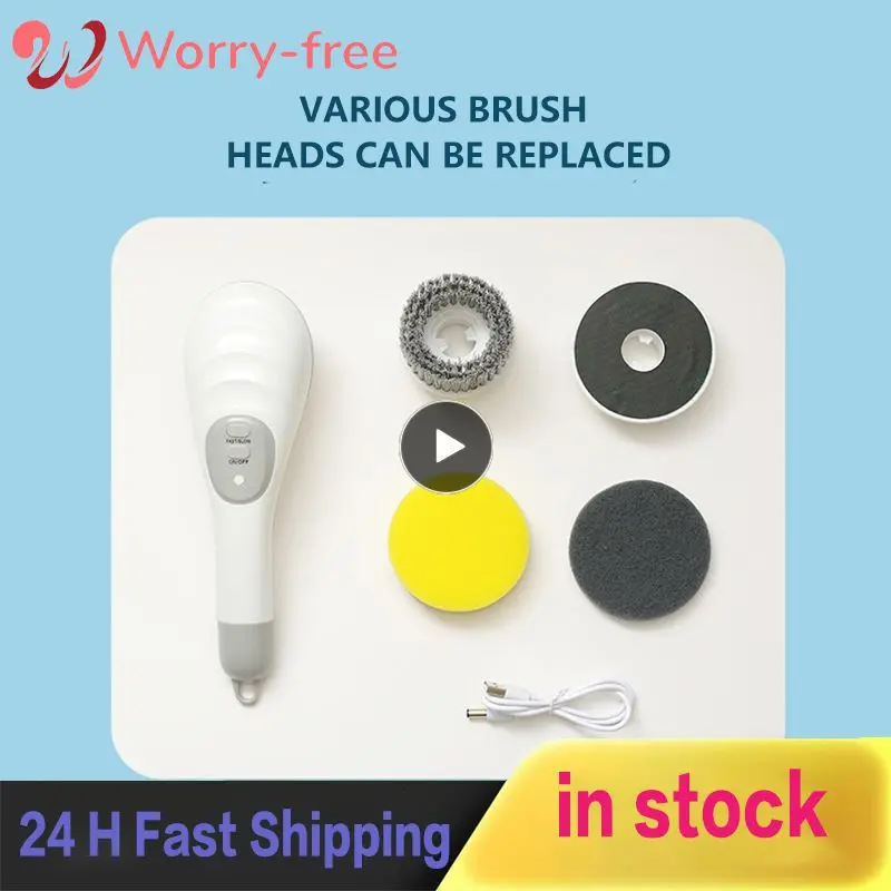 Handheld Clean Brush Multi-functional Usb Charging Bathroom Brush Sponge Soft Brush All For Kitchen And Home 3 Brush Heads
Handheld Clean Brush Multi-functional Usb Charging Bathroom Brush Sponge Soft Brush All For Kitchen And Home 3 Brush Heads