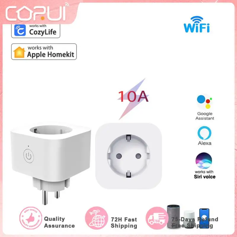 10A Cozylife+Homekit Smart Socket WiFi Smart Voice Control Mobile Phone Remote EU Home Fire Retardant PC Smart Power Socket
10A Cozylife+Homekit Smart Socket WiFi Smart Voice Control Mobile Phone Remote EU Home Fire Retardant PC Smart Power Socket