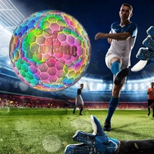 Multi-colour Football Illuminated Fantasy Ball Mobile Phone Flash Light Up 4/5 Ball Childrens Adult Training Game Soccer Ball