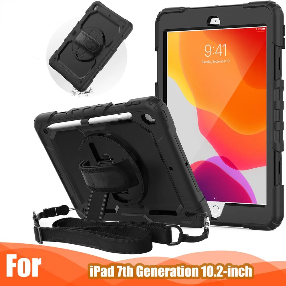 Heavy Duty Silicone Case for Ipad 8th Generation 10.2 2020 Case Shockproof Cover with Hand&shoulder Strap for Ipad 8
Heavy Duty Silicone Case for Ipad 8th Generation 10.2 2020 Case Shockproof Cover with Hand&shoulder Strap for Ipad 8