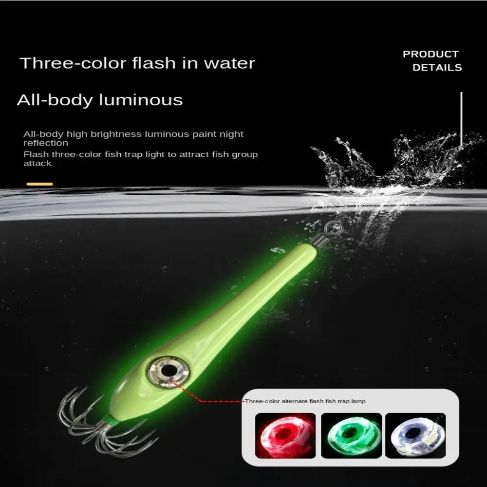 156g Squid Jigs Fishing Lure 2023 fish attractor lamp Luminous explosive hook Glowing Cuttlefish Squid Baits sea fishing
156g Squid Jigs Fishing Lure 2023 fish attractor lamp Luminous explosive hook Glowing Cuttlefish Squid Baits sea fishing