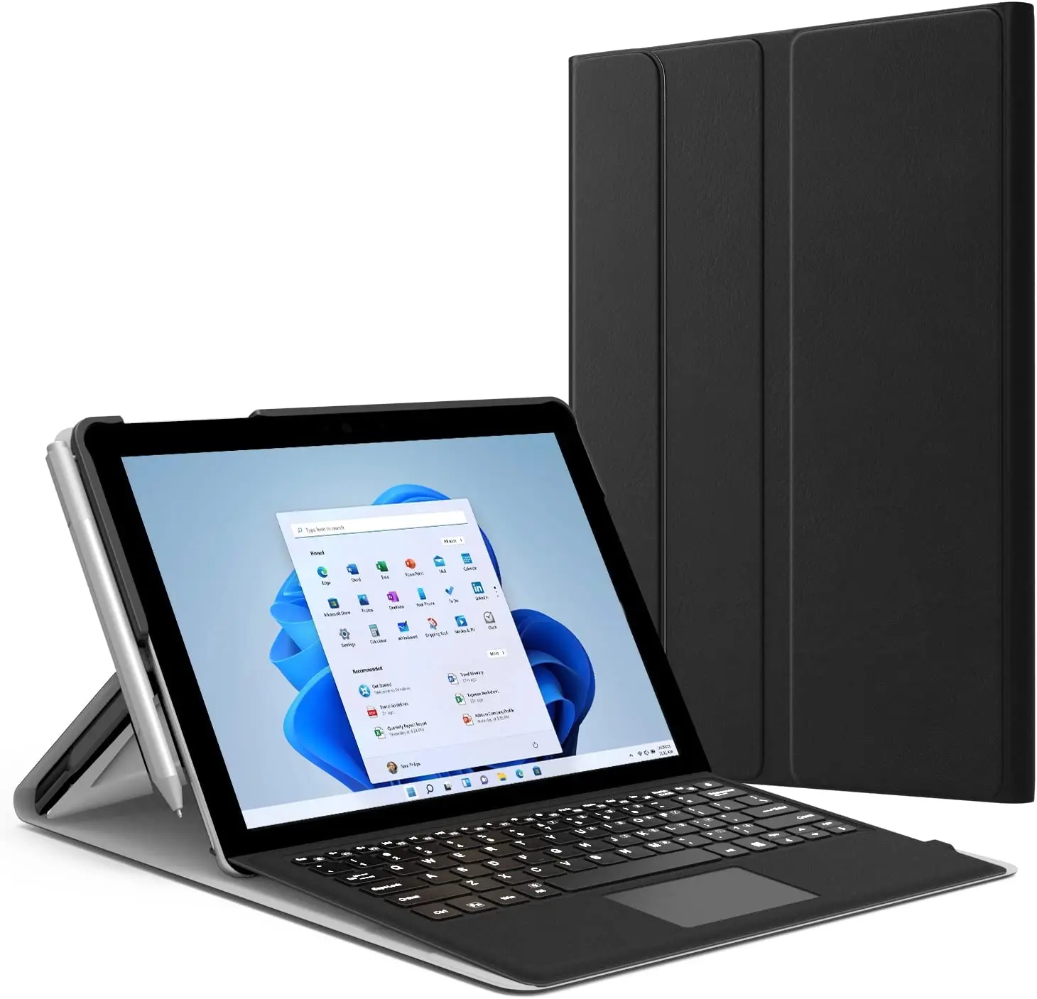 Ultra Lightweight Portfolio Business Cover for Microsoft Surface Go 3 2 2021 2020 2018 with Pen Holder and Type Cover Keyboard
Ultra Lightweight Portfolio Business Cover for Microsoft Surface Go 3 2 2021 2020 2018 with Pen Holder and Type Cover Keyboard