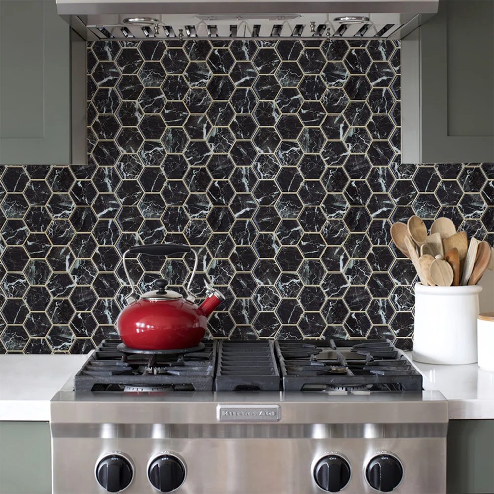 Nordic Hexagonal Tile Stickers PVC Self-adhesive Oil-proof Waterproof Kitchen Bathroom Home DIY Decorative Stickers
Nordic Hexagonal Tile Stickers PVC Self-adhesive Oil-proof Waterproof Kitchen Bathroom Home DIY Decorative Stickers