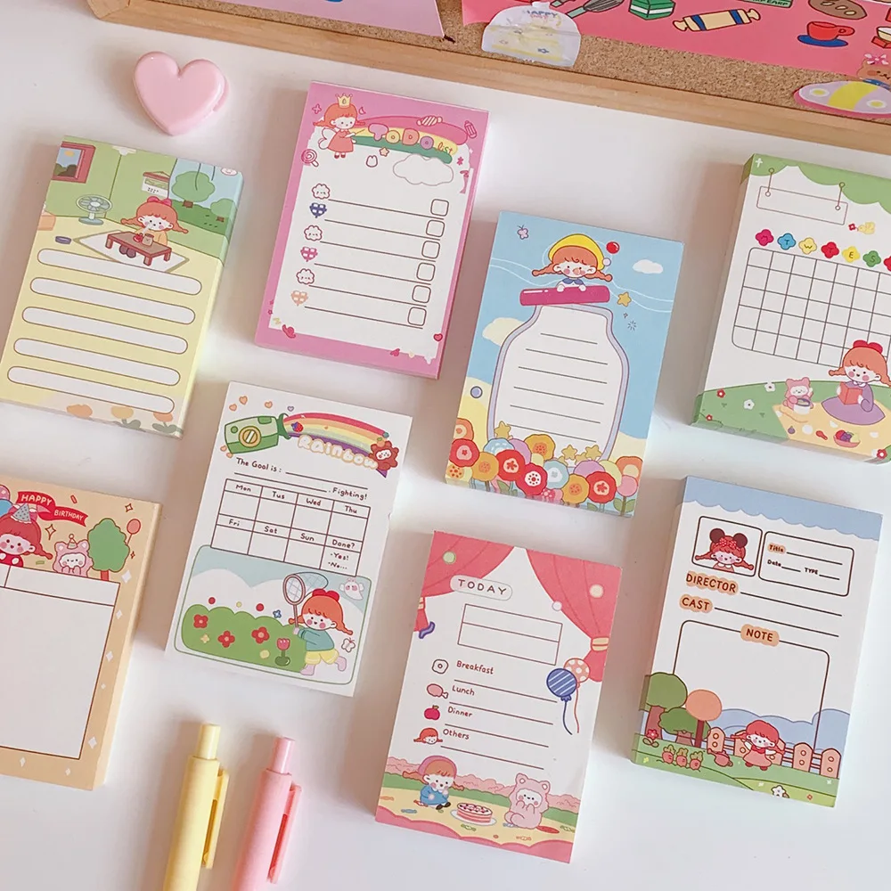Japan kawaii memo Book stationery cartoon creative cute girl heart Student notebook students notes ins label desk assessories
Japan kawaii memo Book stationery cartoon creative cute girl heart Student notebook students notes ins label desk assessories