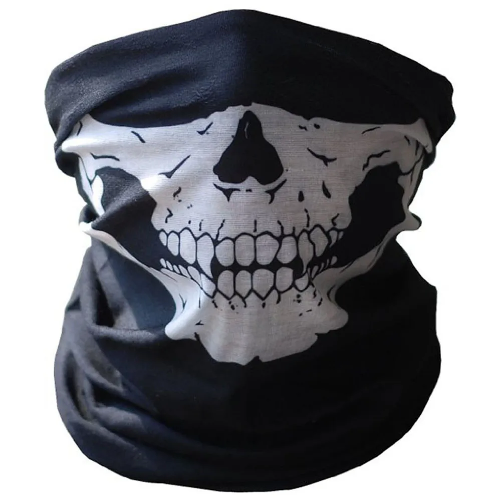 

Bicycle Ski Skull Half Face Mask Ghost Scarf Festival Skull Masks Skeleton Magic Multi Use Neck Warmer COD Funny MaskIn Stock