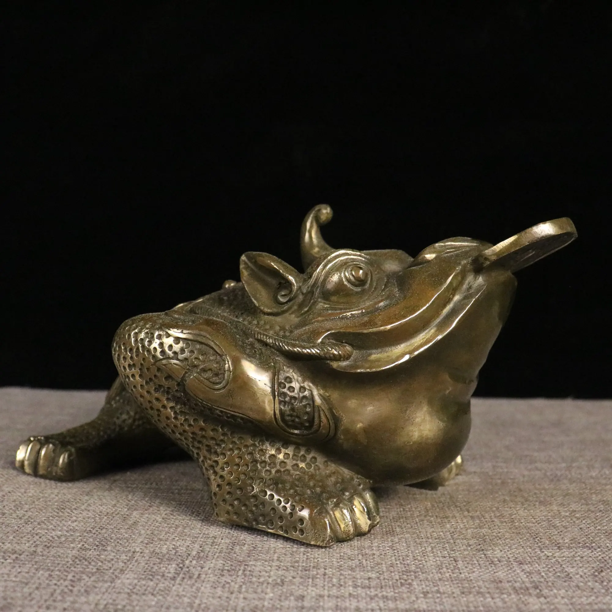 Золотая жаба с тремя ножками из семи звезд Liantian Lucky Treasure декоративное украшение