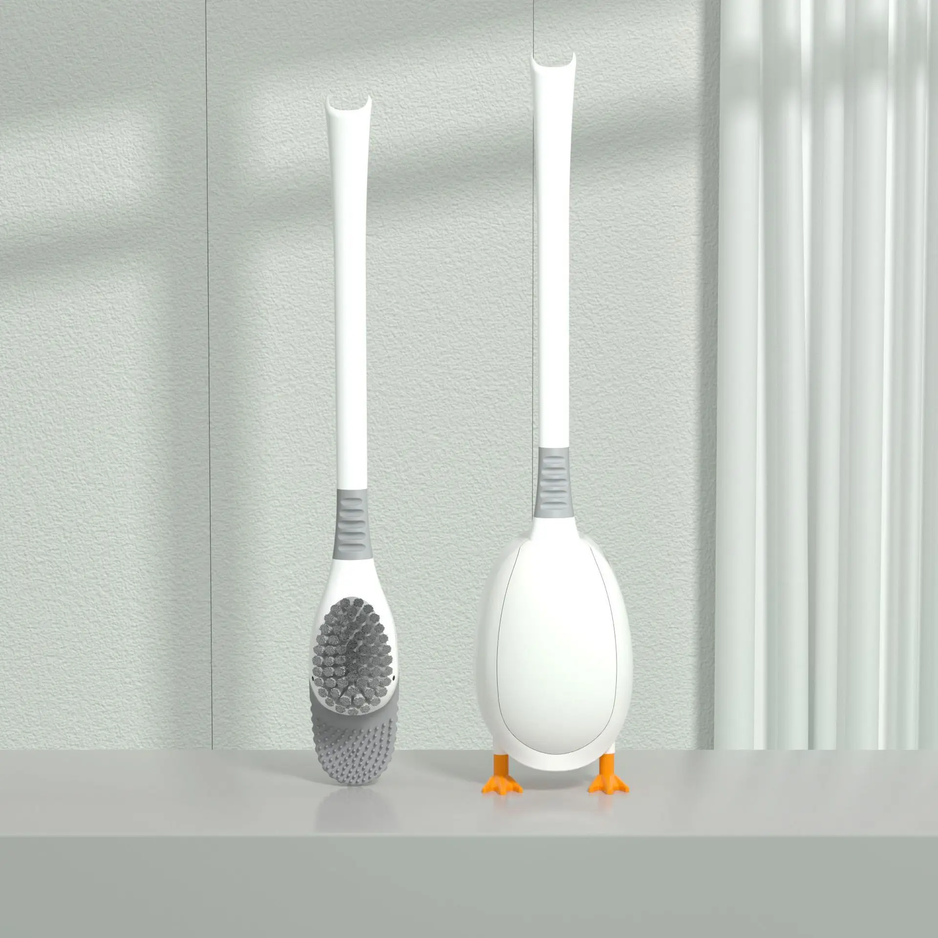 Silicone Toilet Brush Cleaning Wall Mounted Duckling Toilet Brush Long Handled Toilet Cleaning Brush TPR Accessories
Silicone Toilet Brush Cleaning Wall Mounted Duckling Toilet Brush Long Handled Toilet Cleaning Brush TPR Accessories