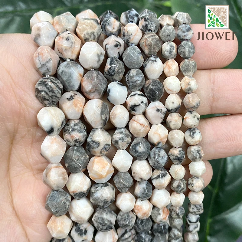 6/8/10mm Faceted Pink Zebra Jaspers Loose Spacer Beads Natural Stone for Jewelry Making DIY Women's Bracelet Necklace 14" Strand
6/8/10mm Faceted Pink Zebra Jaspers Loose Spacer Beads Natural Stone for Jewelry Making DIY Women's Bracelet Necklace 14" Strand