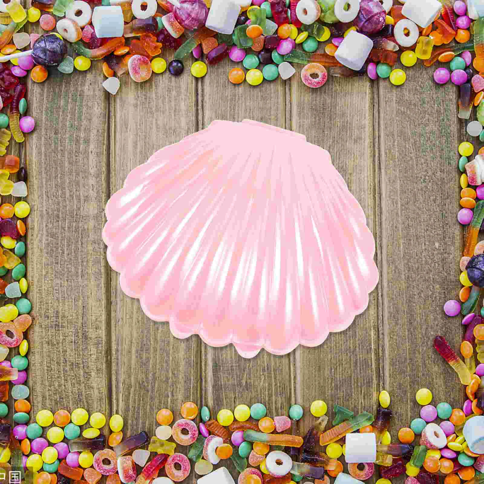 

10 Pcs Candy Box Container Table Containers Storage Small Jar Dish Pp Seashell Jewelry Plastic Holder Party Favor