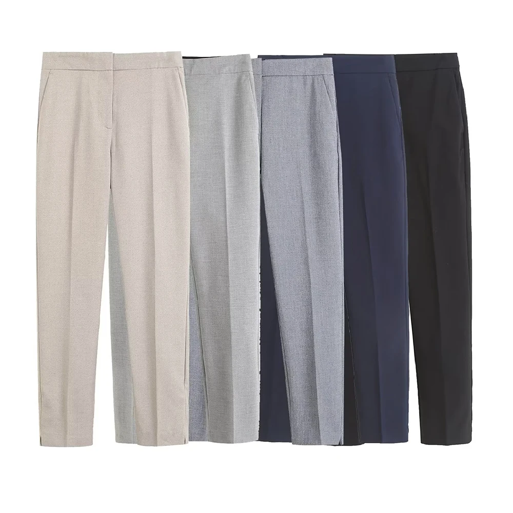 PB&ZA Women's Fashion Pants2023 New Chic Side Casual Straight Pants Slim Simple Mid Waist Zipper Female Trousers Mujer1608029
PB&ZA Women's Fashion Pants2023 New Chic Side Casual Straight Pants Slim Simple Mid Waist Zipper Female Trousers Mujer1608029