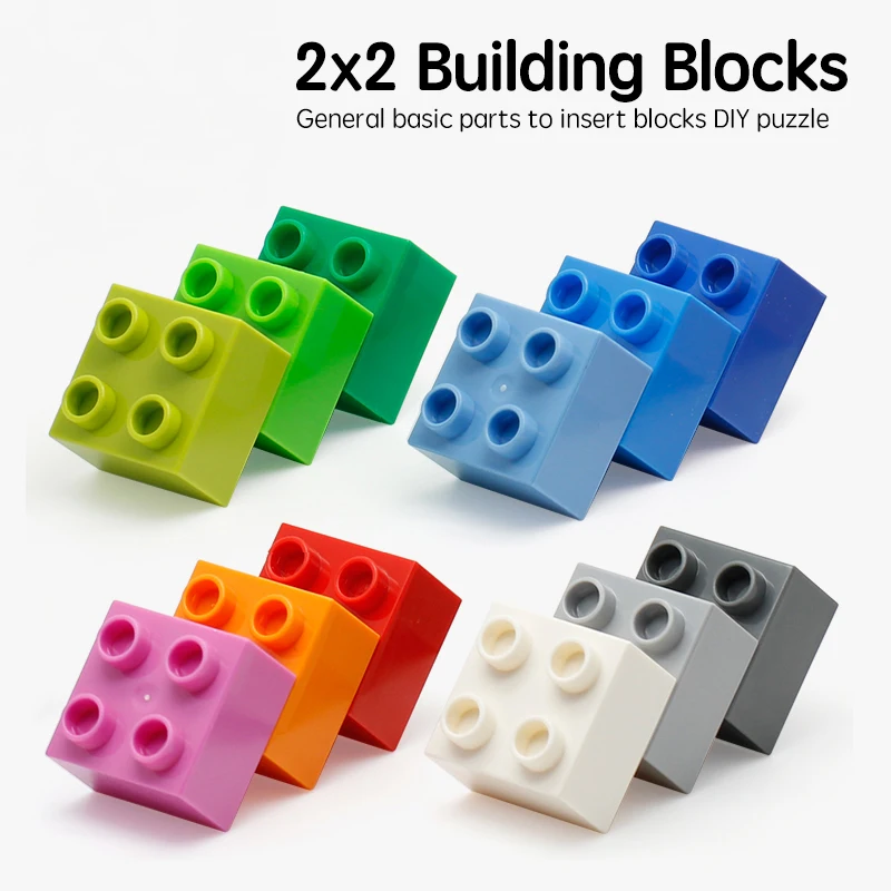 12pcs/lot 2X2 Dot Plastic Building Block Colorful DIY Bricks Baby Enlighten Toy Compatible Big Size Bricks Assembles Particles
12pcs/lot 2X2 Dot Plastic Building Block Colorful DIY Bricks Baby Enlighten Toy Compatible Big Size Bricks Assembles Particles