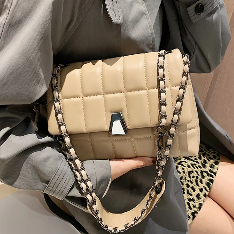 Designer Quilted Small PU Leather Crossbody Bags for Women 2022 Shopper Luxury Chain Lattice Shoulder Bag Fashion Handbags
Designer Quilted Small PU Leather Crossbody Bags for Women 2022 Shopper Luxury Chain Lattice Shoulder Bag Fashion Handbags