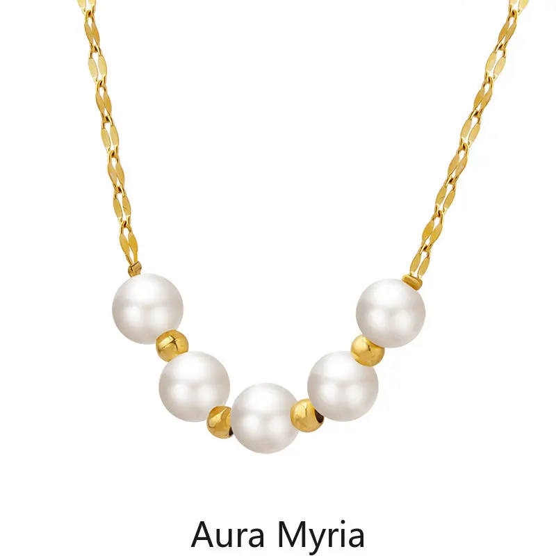 Elegant Stainless Steel Necklace Jewelry for Women Wedding Golden Shiny Chain Charm Necklaces Imitation Pearl Chokers Minimalist
Elegant Stainless Steel Necklace Jewelry for Women Wedding Golden Shiny Chain Charm Necklaces Imitation Pearl Chokers Minimalist