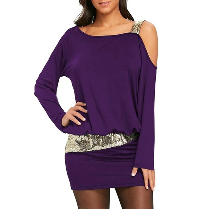 Female Sexy Mini Dress Long Sleeve Sequin Dresses Ladies Off Shoulder Vestido Women Clothing Ladies Slim Fit Dresses
Female Sexy Mini Dress Long Sleeve Sequin Dresses Ladies Off Shoulder Vestido Women Clothing Ladies Slim Fit Dresses