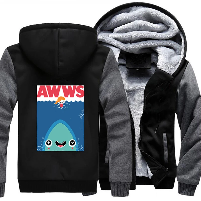 Shark Protect Environment AWWS Jackets For Men Fleece US Size Winter Thick Streetwear Zipper Hooded Warm Coat Clothing Outerwear
Shark Protect Environment AWWS Jackets For Men Fleece US Size Winter Thick Streetwear Zipper Hooded Warm Coat Clothing Outerwear