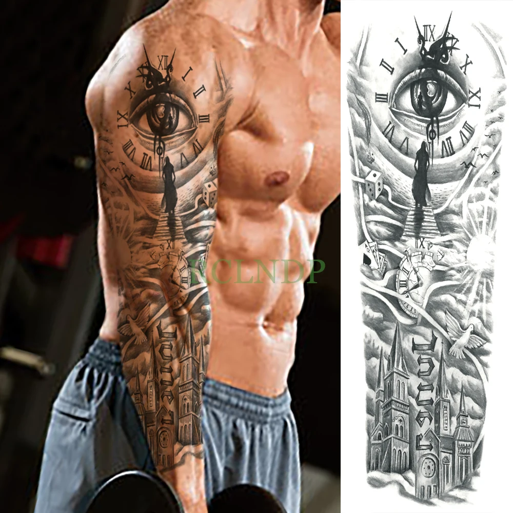 Waterproof Temporary Tattoo Sticker eye clock bird Pagoda full arm large size fake tatto flash tatoo sleeve tato for men women
Waterproof Temporary Tattoo Sticker eye clock bird Pagoda full arm large size fake tatto flash tatoo sleeve tato for men women