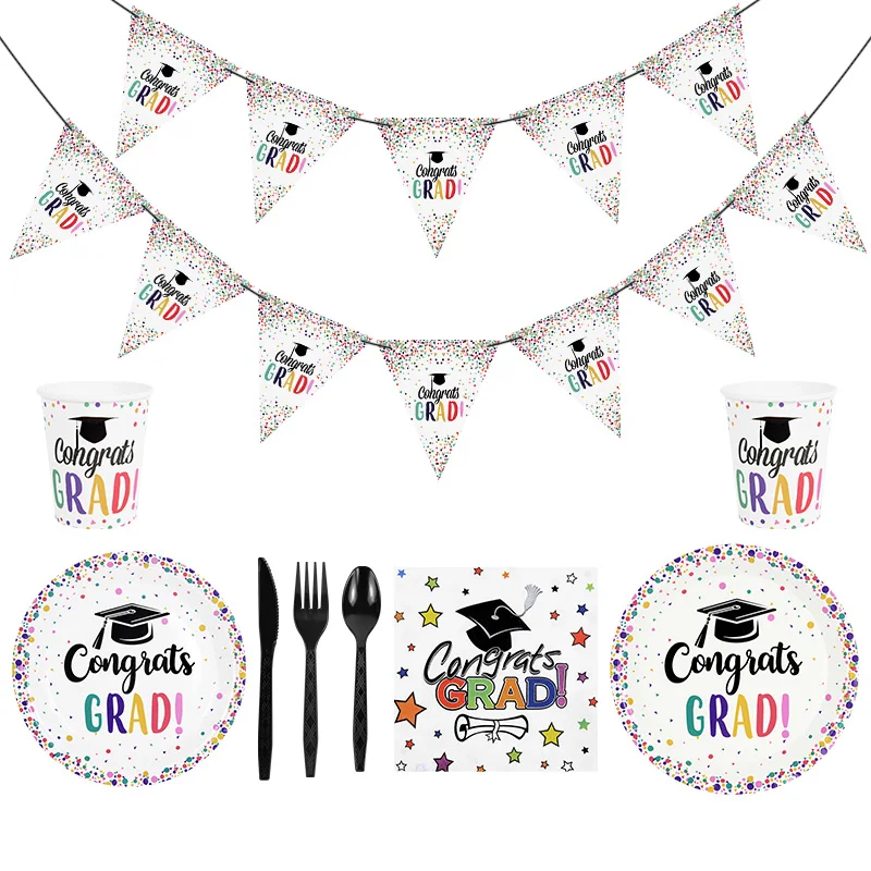 Graduation Party Disposable Tableware Congrads Grads Paper Plate Cup Napkin Banner Class Of 2022 Graduation Decoration Supplies
Graduation Party Disposable Tableware Congrads Grads Paper Plate Cup Napkin Banner Class Of 2022 Graduation Decoration Supplies