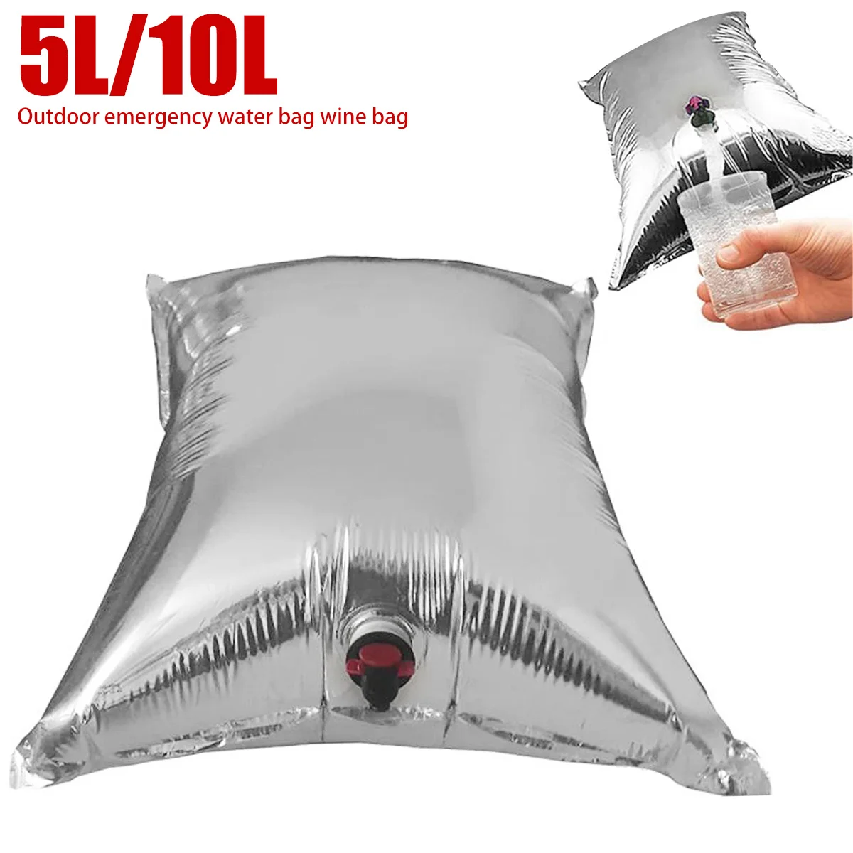 5L/10L Outdoor Emergency Water Bags Reusable Water Jug Container Bag No-Leak Foldable Water Bottle Bag with Dustproof Tap Sealed
5L/10L Outdoor Emergency Water Bags Reusable Water Jug Container Bag No-Leak Foldable Water Bottle Bag with Dustproof Tap Sealed