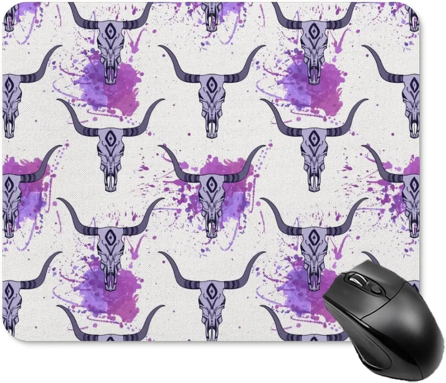 Bull Skull with Ethnic Mouse Pad Non-Slip Computer Mouse Mat Mousepad with Rubber Base for Office Home Computer Gaming 25 * 30cm
Bull Skull with Ethnic Mouse Pad Non-Slip Computer Mouse Mat Mousepad with Rubber Base for Office Home Computer Gaming 25 * 30cm