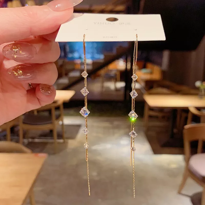 New in New Fashion Kortean Long Dangle Earrings For Women Full Crystal Pearl Tassel Drop Earring Vintage Gold Brincos Jewelry y2
New in New Fashion Kortean Long Dangle Earrings For Women Full Crystal Pearl Tassel Drop Earring Vintage Gold Brincos Jewelry y2