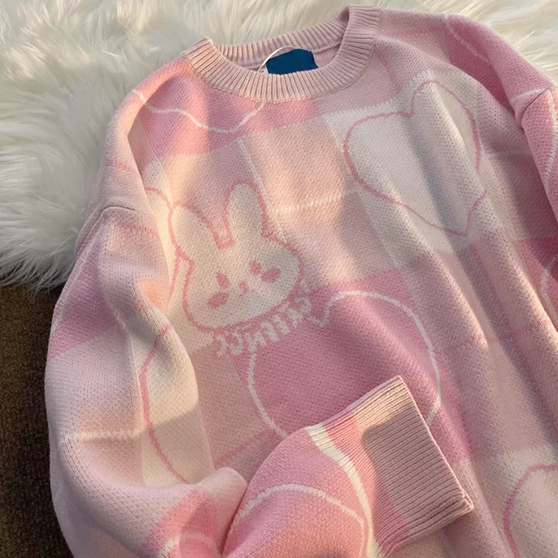 Pink sweater women's kawaii new loose retro Japanese lazy style thin knit sweater coat fashion womens winter sweaters
Pink sweater women's kawaii new loose retro Japanese lazy style thin knit sweater coat fashion womens winter sweaters