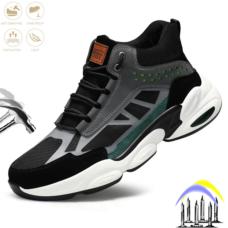 Work Boots for Men Steel Toe Industrial Breathable Man Safety Shoes Puncture-Proof Anti-Smashin Construction Footwear Sneakers
Work Boots for Men Steel Toe Industrial Breathable Man Safety Shoes Puncture-Proof Anti-Smashin Construction Footwear Sneakers
