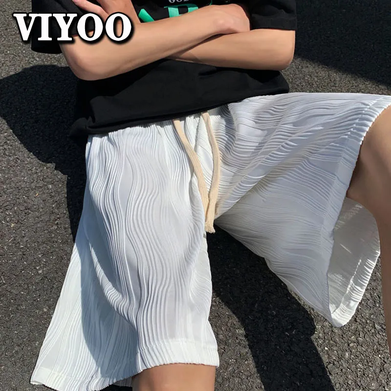 Men's Y2K Clothes Summer Quick-drying Shorts Striped Pleated Sweatpants Ice Silk Casual Swimwear Beach Shorts Korean Style gym
Men's Y2K Clothes Summer Quick-drying Shorts Striped Pleated Sweatpants Ice Silk Casual Swimwear Beach Shorts Korean Style gym