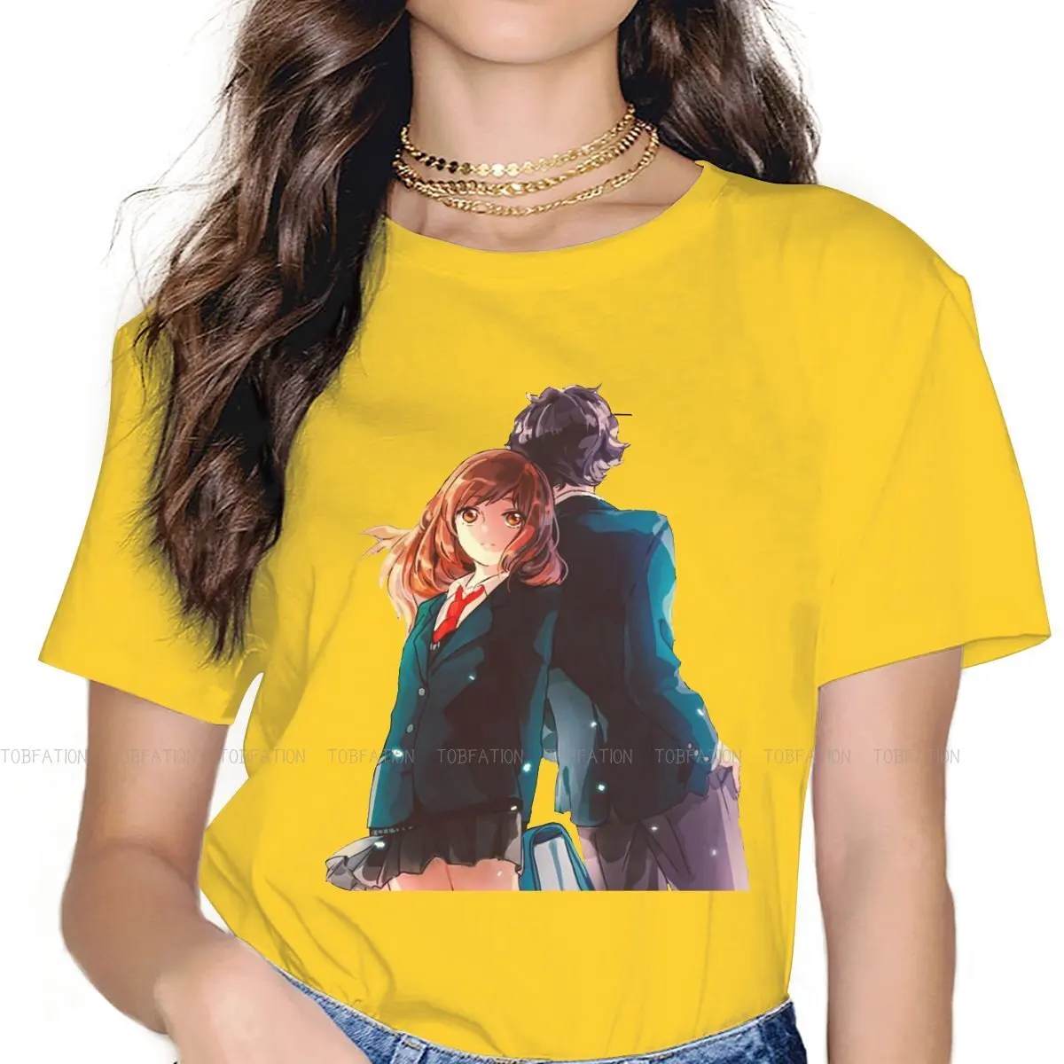 Cute Futaba X Kou 4XL TShirts Ao Haru Ride Japanese Campus Love Anime Girl Harajuku Tops T Shirt Round Neck Big Size
Cute Futaba X Kou 4XL TShirts Ao Haru Ride Japanese Campus Love Anime Girl Harajuku Tops T Shirt Round Neck Big Size