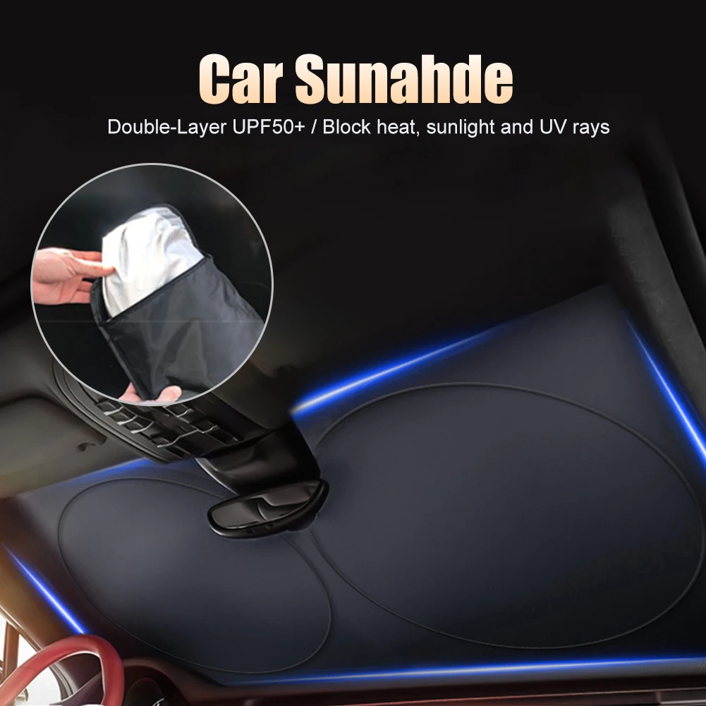 Universal Car Sunshade Front Windshield Cover Sunscreen Protector UV Protection Heat Insulated Ice Crystal Shade Car Accessories
Universal Car Sunshade Front Windshield Cover Sunscreen Protector UV Protection Heat Insulated Ice Crystal Shade Car Accessories