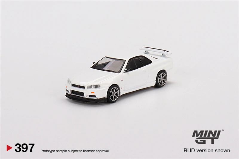 MINI GT 1:64 Nissan Skyline GT-R (R34) V-Spec N1 White RHD Die-Cast Car Model Collection Miniature
MINI GT 1:64 Nissan Skyline GT-R (R34) V-Spec N1 White RHD Die-Cast Car Model Collection Miniature