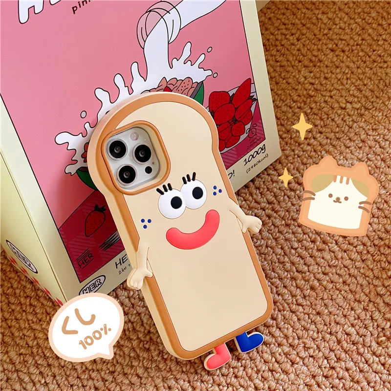 Cute Cartoon funny toast bread 3D Case For iphoen 13 12 11 Pro Max luxury Soft silicone Phone Cover kids for 13promax 12pro
Cute Cartoon funny toast bread 3D Case For iphoen 13 12 11 Pro Max luxury Soft silicone Phone Cover kids for 13promax 12pro