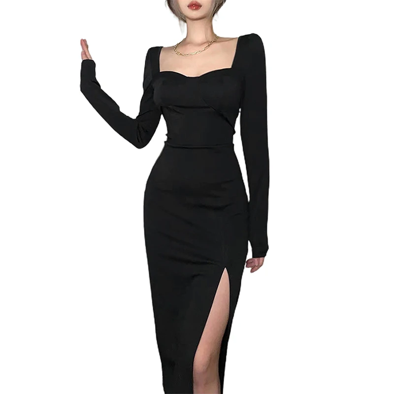 Kayotuas Women Dress Spring Autumn Off-the-Shoulder High Waist Split Bodycon Black Bag Hip Office Ladies Tight Skinny Streetwear
Kayotuas Women Dress Spring Autumn Off-the-Shoulder High Waist Split Bodycon Black Bag Hip Office Ladies Tight Skinny Streetwear