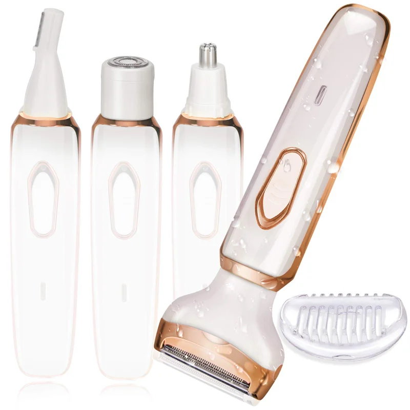 Women, 4 in 1 Womens Shaver Wet & Dry Painless Lady Shavers Rechargeable Bikini Trimmer with 3D Floating Foil for Pulic Hair Fa
Women, 4 in 1 Womens Shaver Wet & Dry Painless Lady Shavers Rechargeable Bikini Trimmer with 3D Floating Foil for Pulic Hair Fa