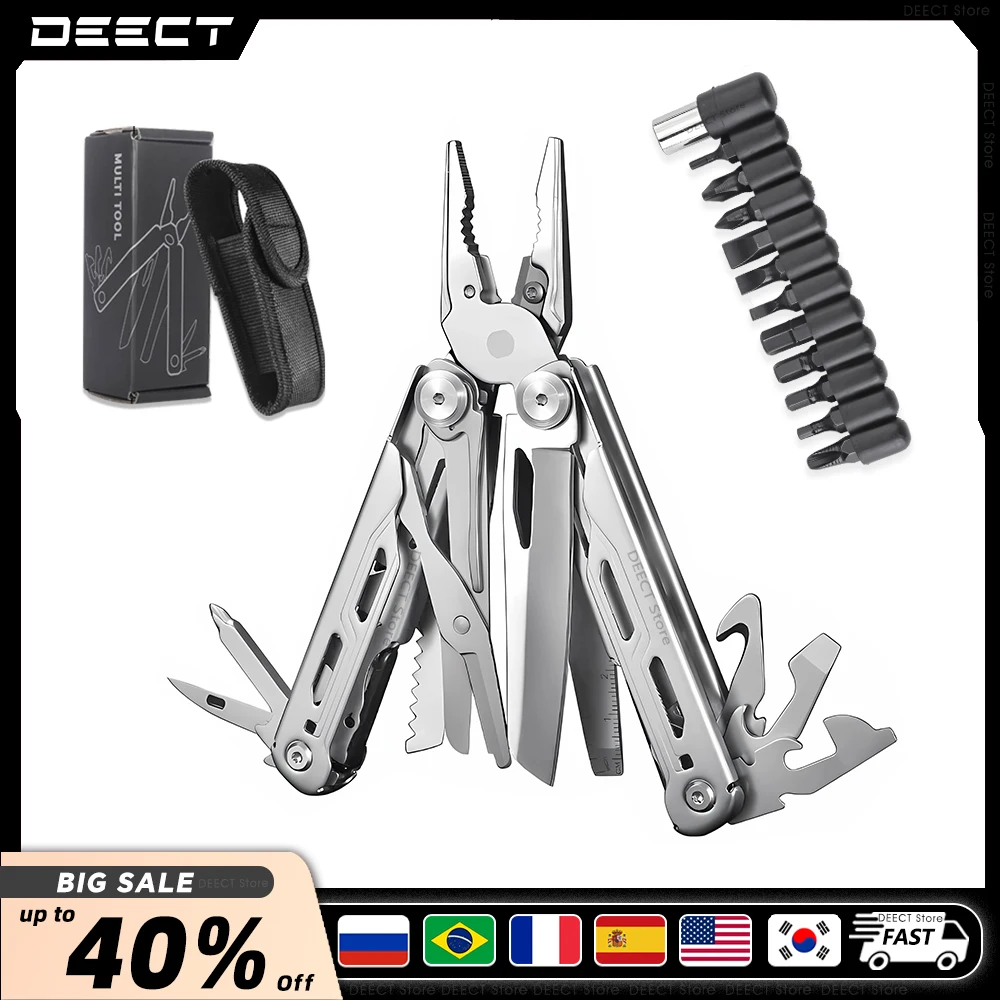 

Multitool Plier Cable Wire Cutter 30 in1 Multifunctional EDC Multi Tools Folding Knife Outdoor Camping Portable Folding Pliers