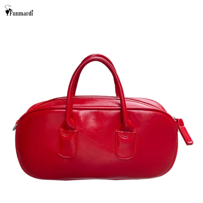 FUNMARDI Vintage Ladies Handbags High Quality Crossbody Bag For Women Tote Bag Solid Color PU Leather Shoulder Bag Red WLHB2757
FUNMARDI Vintage Ladies Handbags High Quality Crossbody Bag For Women Tote Bag Solid Color PU Leather Shoulder Bag Red WLHB2757