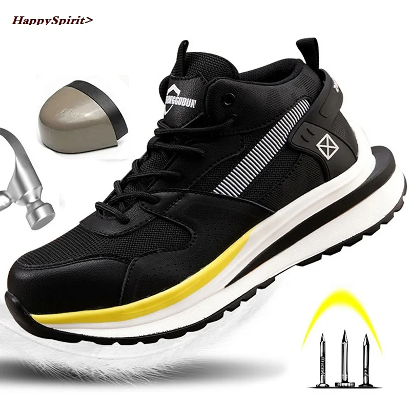 High Quality Work Sneakers Men Indestructible Safety Shoes Men Steel Toe Shoes Work Boots Men Puncture Proof Industrial Shoes
High Quality Work Sneakers Men Indestructible Safety Shoes Men Steel Toe Shoes Work Boots Men Puncture Proof Industrial Shoes