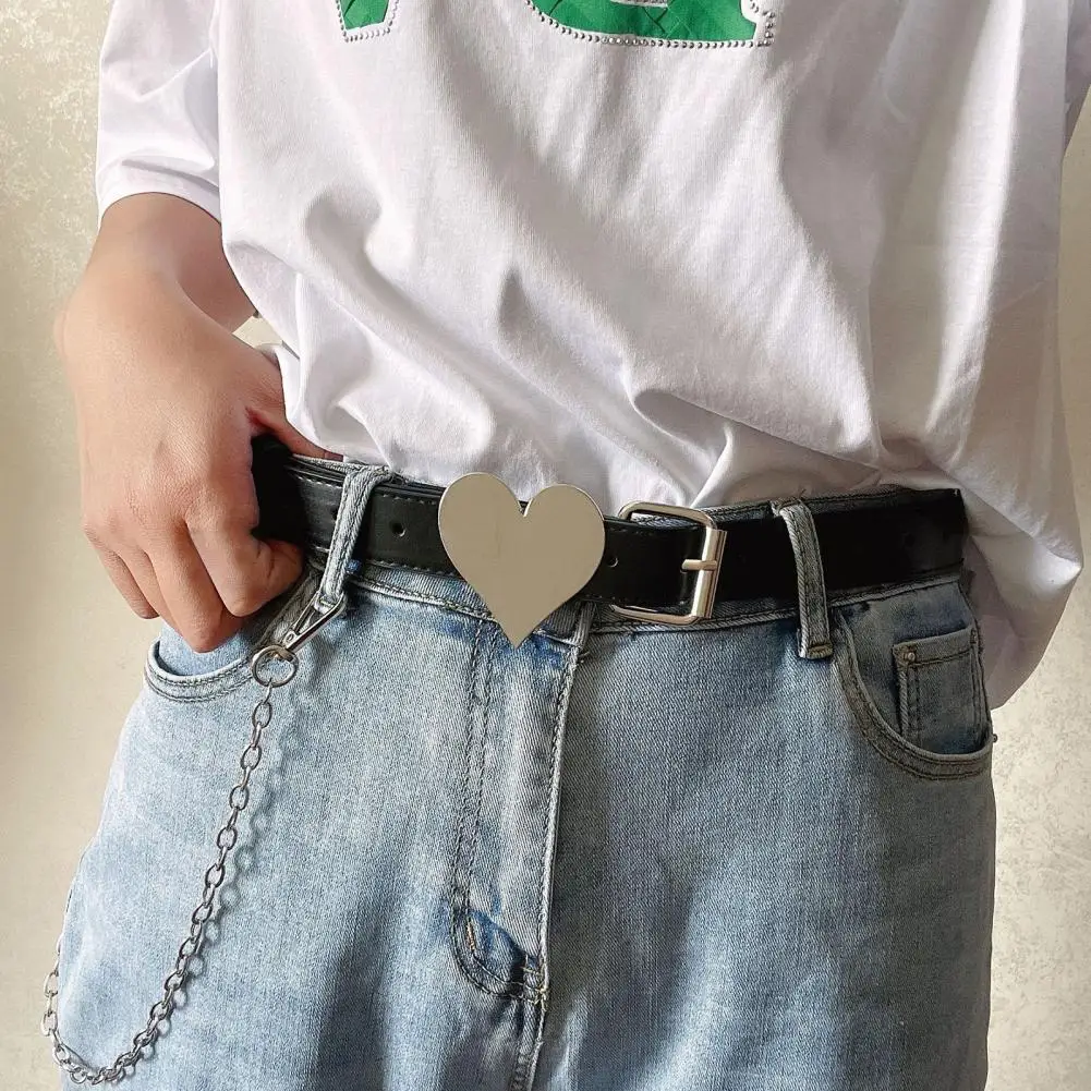Waist Belt Heart Shape Buckle Comfortable Anti-break Easy to Use Exquisite Wear Resistant Adjustable Faux Leather Ladies Dress B
Waist Belt Heart Shape Buckle Comfortable Anti-break Easy to Use Exquisite Wear Resistant Adjustable Faux Leather Ladies Dress B