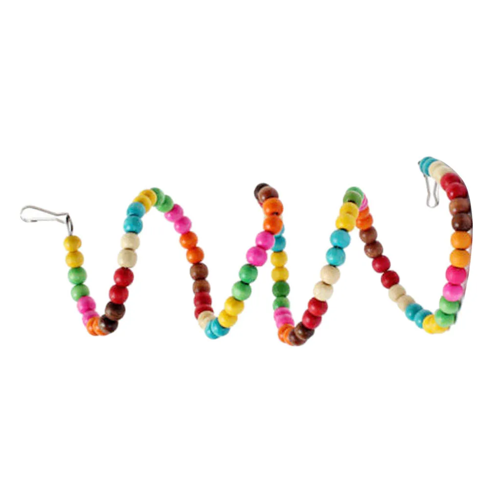 Bird Toys Hanging Multicolor Rope Wood Beads Swing Cage Bird Spiral Ladder Pet Bites Climbing Chewing Hanging Toy Random Color
Bird Toys Hanging Multicolor Rope Wood Beads Swing Cage Bird Spiral Ladder Pet Bites Climbing Chewing Hanging Toy Random Color