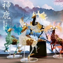 SO-TA Gashapon Capsule Toy Four Seasons Colorful Kylin Fairy Deer Gachapon Ornament Fantasy Creatures Animal Figure Collection