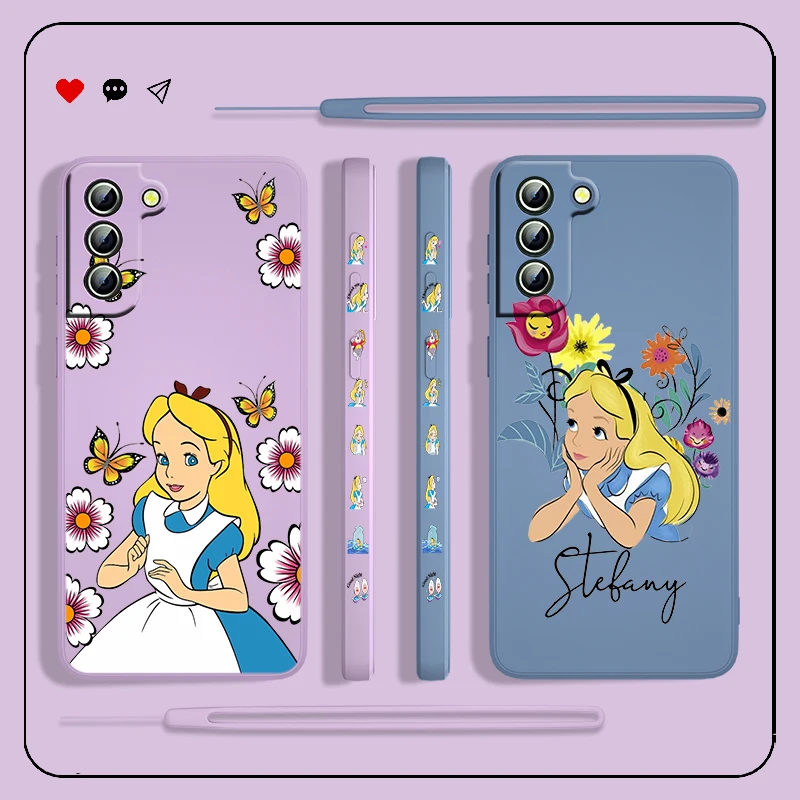 Disney Alice in Wonderland Case For Samsung Galaxy S22 S21 S20 S10 Note20 10 Ultra Plus Pro FE Lite Liquid Left Rope Phone Capa
Disney Alice in Wonderland Case For Samsung Galaxy S22 S21 S20 S10 Note20 10 Ultra Plus Pro FE Lite Liquid Left Rope Phone Capa